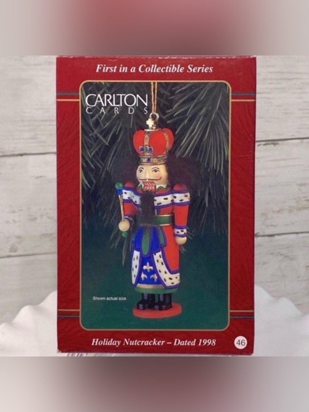 VTG HTF Carlton Cards Holiday Nutcracker 1998